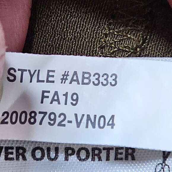 Madewell Button-Back Easy V-Neck Short Sleeves Dress Pockets Brown Women Size XS - Picture 6 of 16